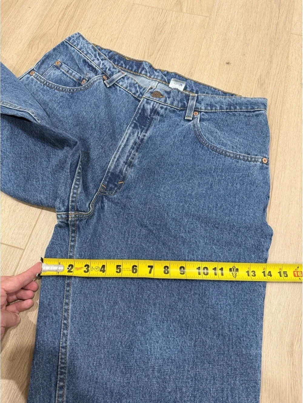NWOT Vintage 90s Levis 560 Jeans 36x31 Loose Fit Tapered Leg Blue USA Made 1997